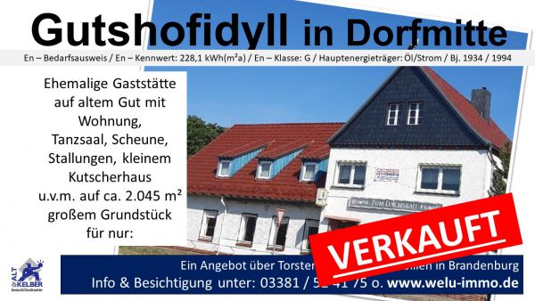 Gutshaus  verkauft Gutshaus  verkauft