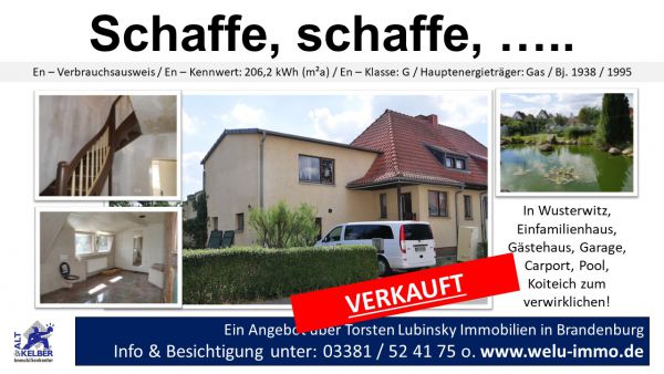 efh wusterwitz TL  verkauft efh wusterwitz TL  verkauft