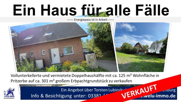 DHH Pritzerbe  verkauft DHH Pritzerbe  verkauft