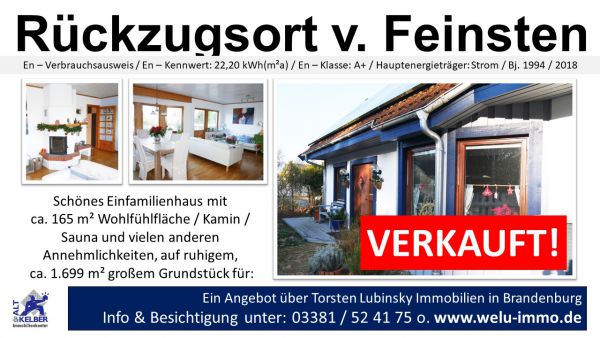 EFH Beelitz verkauft EFH Beelitz verkauft