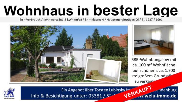 EFH M  tzower  verkauft EFH M  tzower  verkauft