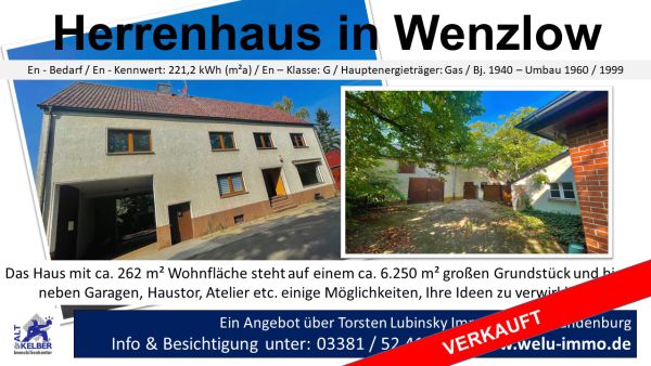 BH Wenzlow  verkauft BH Wenzlow  verkauft