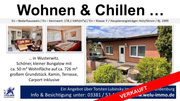 Bungalow wusterwitz  verkauft Bungalow wusterwitz  verkauft