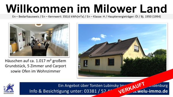 einfamilienhaus im milower land  verkauft.12.24 einfamilienhaus im milower land  verkauft.12.24